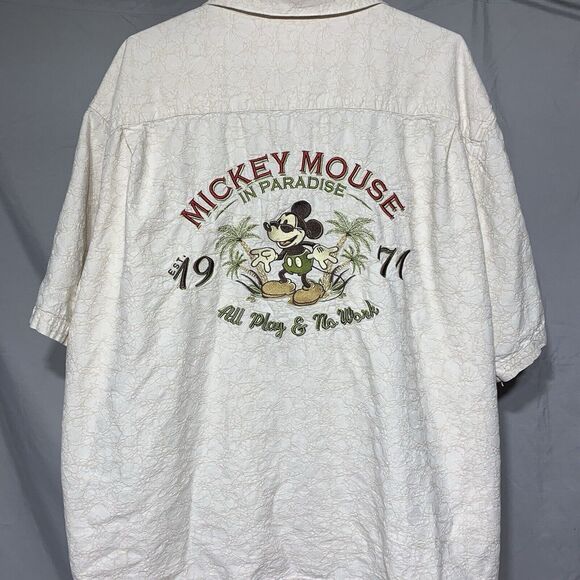 Walt Disney World Mickey Mouse in Paradise All Play And No Work Shirt (XXXL) - Picture 4 of 6
